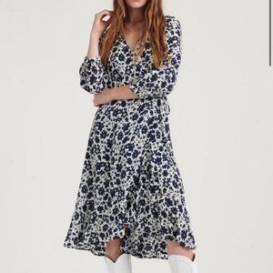 Lucky Brand Karin silk wrap dress
